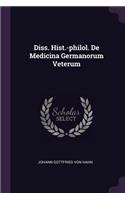 Diss. Hist.-Philol. de Medicina Germanorum Veterum