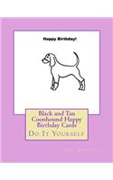 Black and Tan Coonhound Happy Birthday Cards