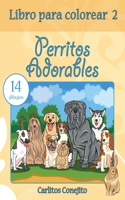 Libro para colorear Perritos Adorables