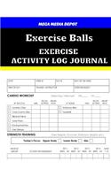 Exercise Balls Exercise Activity Log Journal
