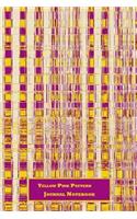 Yellow Pink Pattern Journal Notebook