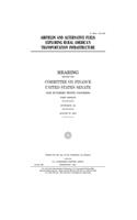 Airfields and alternative fuels: exploring rural America's transportation infrastructure