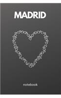 MADRID Notebook: Love Madrid Notebook, Journal, Diary (110 Page, Lined Paper, 6 x 9)(1 City)