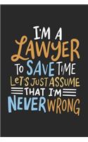 I'm A Lawyer To Save Time Let's Just Assume That I'm Never Wrong