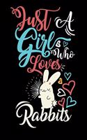 Just A Girl Who Loves Rabbits Funny Gift Journal