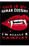 this is my human costume i'm really a vampire