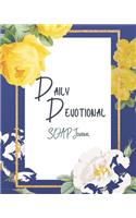 Daily Devotional SOAP Journal-Easy & Simple Guide to Scripture Journaling-Bible Study Workbook 100 pages Book 16: Guide To Journaling Scripture Using SOAP Method Faith-Based Guided Journal Adults Teens Kids
