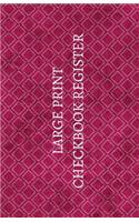 Large Print Checkbook Register