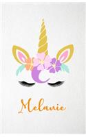 Melanie A5 Lined Notebook 110 Pages