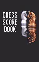 Chess Score Book: Chess Players Log Book Notebook. Portable Size Journal Record 100 Games, 90 Moves Notation