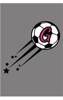 G Monogram Initial Soccer Journal