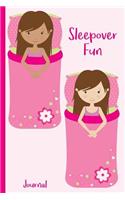 Sleepover Fun Journal: Friends Girls in Sleeping Bags Music Fun - 6 X 9 - Kids, Students, Teachers, Diary, Write, Doodle, Notes, Sketch Pad, Notebook