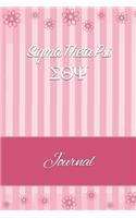 SIGMA Theta Psi: Line Ruled Sorority Girls Journal - Great Present for Big or Lil Sister