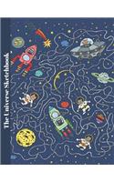Universe Sketchbook: Kids Outer Space Galaxy Doodle Sketch Pad