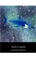 Shark in Space Composition Notebook