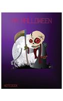 My Halloween Notebook: Unlined Notebook - Large (8 x 10 inches) - 100 Pages(5 1)
