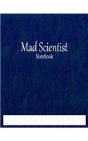 Mad Scientist Notebook: 1/3" Cross Grid Graph Ruled