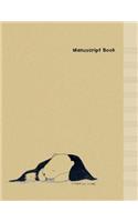 Manuscript Paper: Cat & Bear - Minimal Design Music Manuscript Book - Large (8.5 x 11 inches) - 10 Staves, 100 Pages (manuscript notebook, blank sheet music, music no(3 Minimal Design Cat & Bear Manuscript Paper Book)