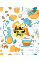 Bullet Journal Notebook: Cute Sweets & Food Drawing Cover: Notebook Dot-Grid: Bullet Journal Notebook for Journaling, Doodling, Creative Writing, School Notes, and Capturing