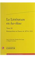 Romancieres En France de 1870 a 1914