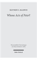 Whose Acts of Peter?