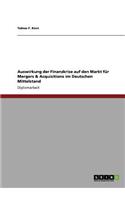 Auswirkung der Finanzkrise auf den Markt für Mergers & Acquisitions im Deutschen Mittelstand