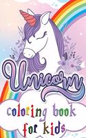 Unicorn coloring book for kids