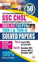 SSC CHSL 2023 to 2024 TCS PYQs Tier 1 & Tier 2 Solved Papers 50 Sets (English Medium) (5281)