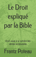 Droit expliqué par la Bible
