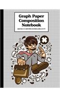 Graph Paper Composition Notebook Quad Rule 5x5 Grid Paper - 150 Sheets (Large, 8.5 x 11")