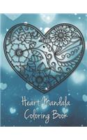 Heart Mandala Coloring Book