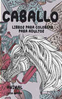 Libros para colorear para adultos - Letra grande - Animal - Caballo