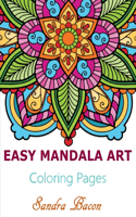Easy Mandala Art Coloring Pages