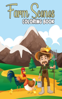 Farm Scenes Coloring Book