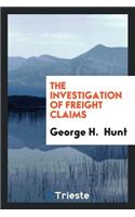 The Investigation of Freight Claims