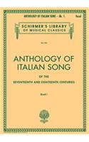 Anthology of Italian Song of the 17th and 18th Centuries - Book I