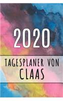 2020 Tagesplaner von Claas: Personalisierter Kalender für 2020 mit deinem Vornamen