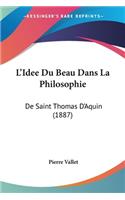 L'Idee Du Beau Dans La Philosophie
