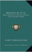 Mexico as It Is
