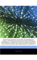 Articles on Politics of Suffolk, Including: Alexander Lyle-Samuel, Nathaniel Bacon (Politician), Frederick Cornwallis, 1st Baron Cornwallis, John Sick