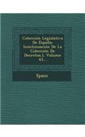 Coleccion Legislativa de Espana