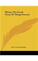 Whence The Occult Virtue Of Things Proceed