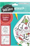 Psalm 103:2 Colorable Stickers