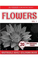 Yayyy Grayscale! Grayscale Flowers Vol.1