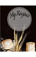 My recipes: Blank Recipe Recipe Book Journal For Personalized Recipes. Collect the Recipes You Love in Your Own Custom Cookbook, 100-Recipe Journal and Organize