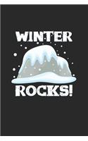 Winter rocks: 6x9 Winter - blank with numbers paper - notebook - notes