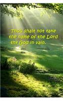 2020 Weekly Planner Religious Theme Second Commandment Traditional Wording