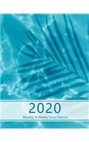 2020 Monthly & Weekly Focus Planner: Large. Monthly overview and Weekly layout with focus, tasks, to-dos and notes sections. Accomplish your goals. Monday start week. 8.5"x 11.0" (Lette