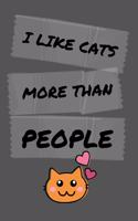 I Like Cats More Than People