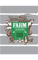 Farm Record Keeping Logbook: 2020 Daily Planner for To-Do-List with Daily Menu List and Times Schedule with Large size 8.5X11 Inches for Your